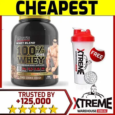 Max's 100% Pure Whey Protein 2lb & 5lb // Isolate Wpi Wpc Lean Recovery Option • $59.90