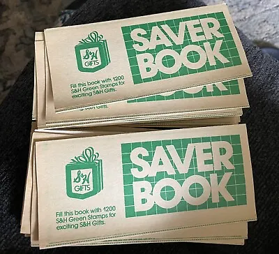 34 Vintage Unused S&H Gifts Green Stamps Saver Books • $18.99