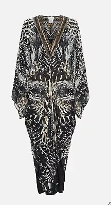 Camila T-shaped Kaftan - Night Owl - Pre-loved Osfa • $295