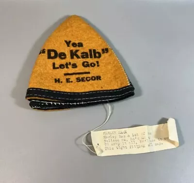 Vintage Dekalb Illinois H.E. Secor Harley Mack Advertising Hat  • $34.99