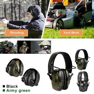 Folding Electronic Shooting Ear Muffs Hearing Protection Noise Block Headphones • $28.89