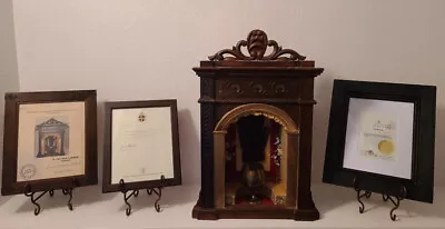 Reliquary Relics Of St. Padre Pio Glove And Chalice  With  3 Certificates • $25000