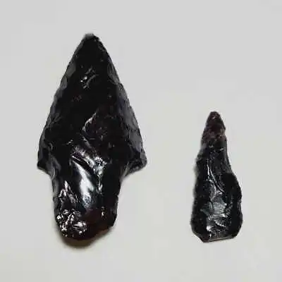 Arrowhead 2 Pcs Set Stone Black Color Japanese Arrow Parts Yajiri Retro Vintage • $147