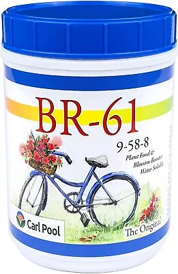 Carl Pool BR-61 Plant Food 9-58-8 3 Lbs • $29.39