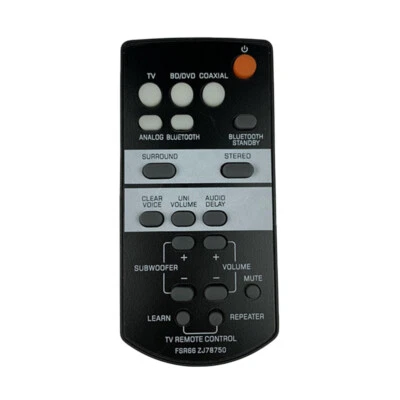 $17.57 • Buy FSR66 ZJ78750 Replacement Remote For Yamaha FSR64 ATS-1030 YAS-103 Soundbar