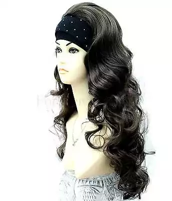 £14.99 • Buy Premium Half Wig 3/4 Wig Fall  Black Brown Blonde Wigs Forever Young UK