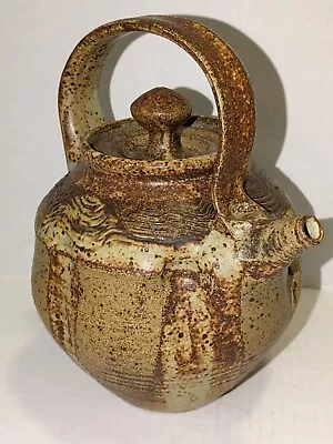 C.K. Nelson Signed MCM Studio Pottery Teapot Fine Rare Example By Beloved Artist • $265