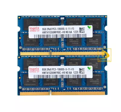 £16.79 • Buy 16G Hynix 2x 8GB DDR3 1333mhz 2RX8 PC3-10600S 204pin SODIMM Laptop Memory RAM 1#