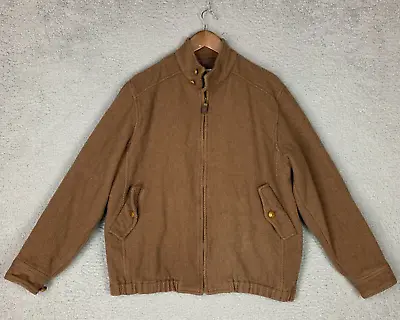 $99.95 • Buy Vintage Orvis Sweater Jacket Mens Medium Brown Cashmere Wool Zip Up