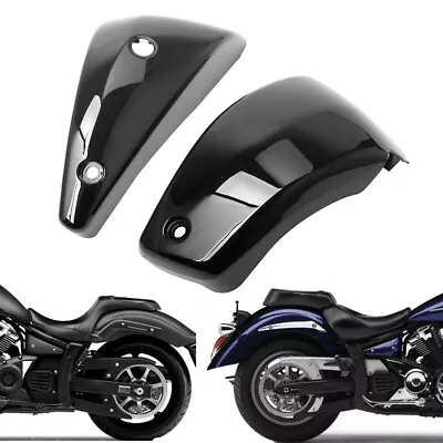 $55.99 • Buy Battery Side Fairing Covers Gloss Black For Yamaha V Star 1300 XVS1300 2007-2017