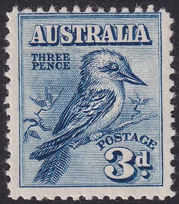 Australia 1928 Kooka. 3d. Blue No Wmk. Unmounted Mint. ACSC 133 CV $12 • $7