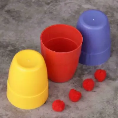 £2.72 • Buy Three Cups And Balls Magic Tricks Many Sizes Closes Stage Up Props Toys D5Z5