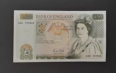 Nr Uncirculated Old £50 Fifty Pound Note Wren Gill D46 • £135