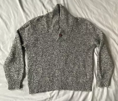 Vintage American Eagle XL Grey Wool Knit Sweater • $25