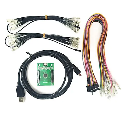 2 Players For MAME PC PS3 Encoder New Arcade To USB Controller Wiring DIY Kit G • $20.96