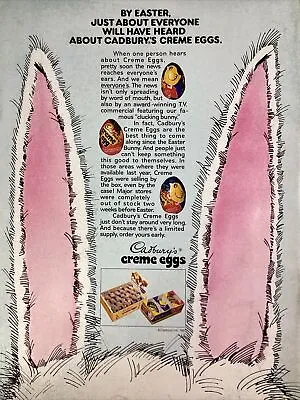 Cadbury Candy Print Ad Original Vintage 1981 Rare VHTF Crème Eggs Easter Bunny • $25.20