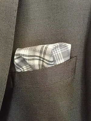 CHECK CHECKED PLAID - Top Pocket Square Hanky Handkerchief - Mods - Made In UK • £2.90