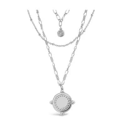 Sterling Forever - Three Layer Medallion Necklace - Retail $82 • $8.24