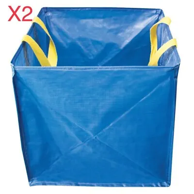 2 X 300 Litre 66cm Self Standing Waste Bag Building Site Garden Grass Tree Sack • £18.99