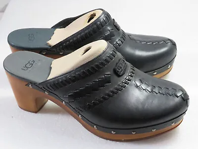 Rare Beauty! NWOT UGG Womens Leather Clogs Mules Comfywalk Work Winter 9M $185 • $98.99
