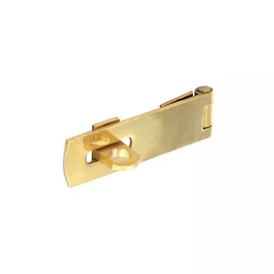 BRASS HASP AND STAPLE Small Door Cupboard Cabinet Lock Screws Gate Shed Padlock • £2.99