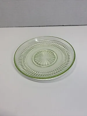 Vintage Green Depression Glass Dessert Plate Saucer 5.5 Inch • $9.49