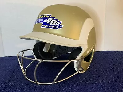 Worth Fast Pitch Softball Helmet W70BH-R1 With Face Guard 7 1/8- 7 5/8 EUC • $15.99