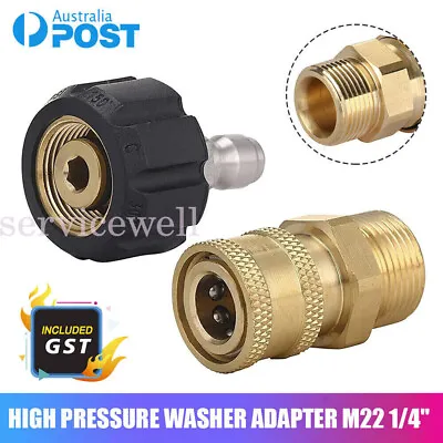 Pressure Washer Adapter 1/4  Quick Connect Kit M22-14 Adapter • $16.52