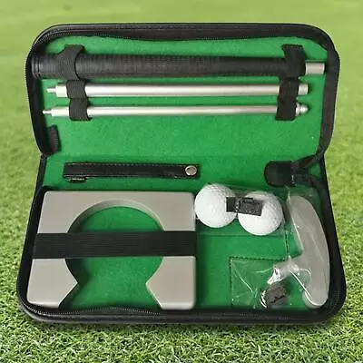 PU Leather Pouch Trainer Golf Ball Portable Practice Golf Putter Set Bag • $25.75