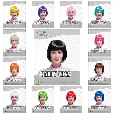 Women Short Bob Wig Fancy Dress Cosplay Wigs Pop Party Costume • £3.89