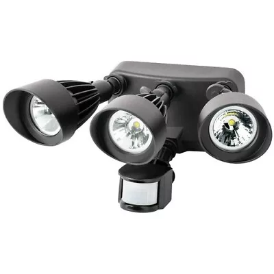 LED Motion Activated Security Flood Lights 3 Head - 36W - 120/240V MORRIS-72564 • $97.56