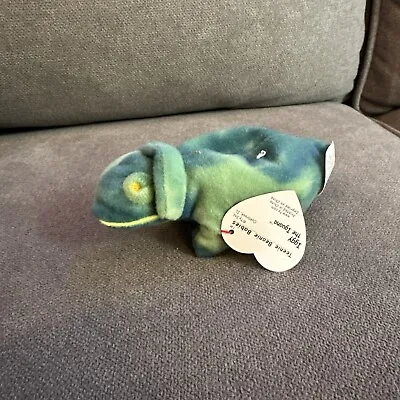 Ty Beanie Baby 9 Inch Rainbow The Iguana Chameleon Toy • $9.90