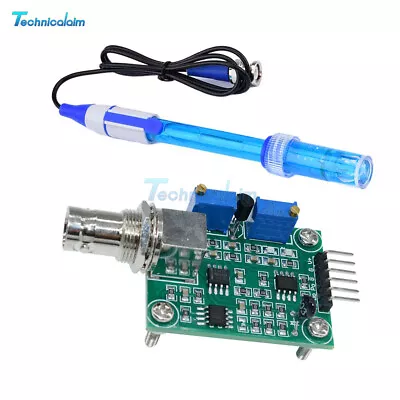£7.22 • Buy PH Electrode Probe BNC For Arduino + Liquid PH0-14 Value Detect Sensor Module
