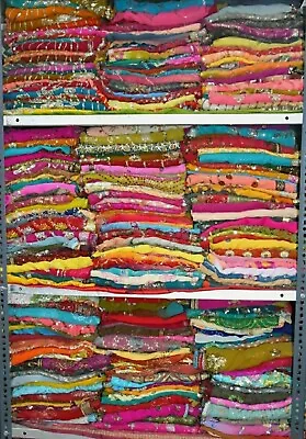 Wholesale Lot Of Assorted  Indian Vintage Wedding Dupatta Hijab Scarf Hand Veil • $44.99