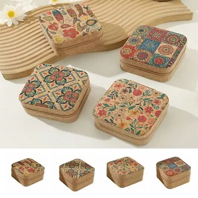 Vintage Earrings Storage Box Flowers Necklace Storage Case  Display • $16.85