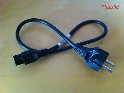 Laptop 2 Pin Eu Mains Clover Leaf Power Cord 0.5 M • £4.55