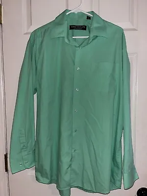 John Lennon By English Laundry Button Up Shirt Mens Large Pastel Green Spring • $26.99