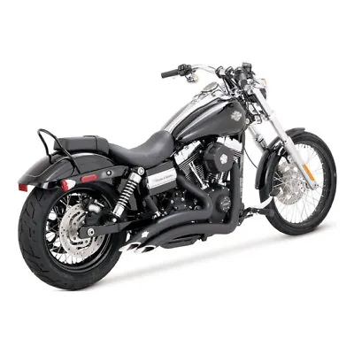 Vance & Hines Big Radius 2 1/2   Black For Harley Davidson Dyna 06-17 • $1165.21