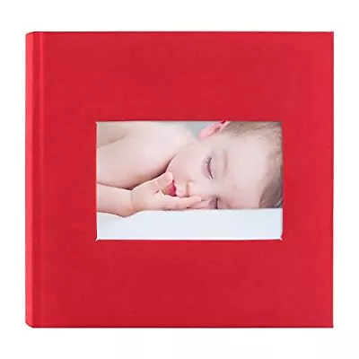 Photo Album Christmas Vacation For 200 4x6 Pictures Pockets & Memo Fabric Red • $20.63