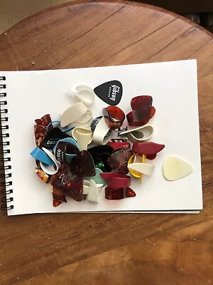 Grab Bag Of Vintage Guitar Picks! Thumb Finger And Flat Picks! • $5.50