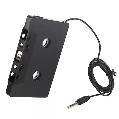 Black Cassette Aux Adapter For Car 3.5mm Audio Tape MP3 Player Adapter • £12.71