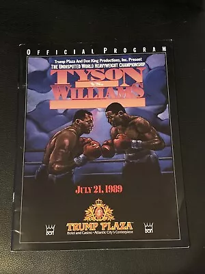 Rare Original 1989 Mike Tyson Vs. Carl The Truth Williams Onsite Boxing Program • $39.99