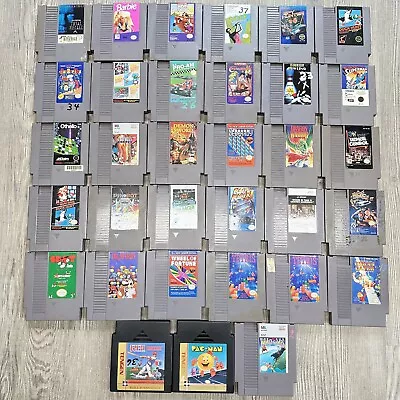 Vintage Original Nintendo NES Game Lot Of 33 Many Fun Games • $75