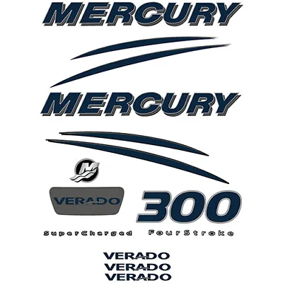 Fits Mercury Verado 300hp Decal Kit - Custom Design • $124.95