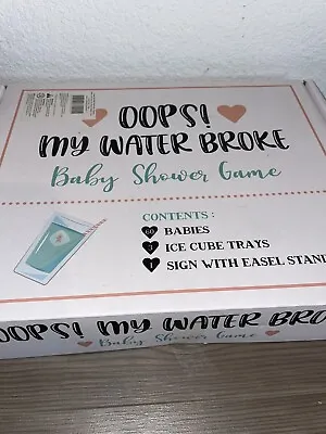 Oops I Broke My Water Baby Shower Game Set NIB Baby Shower Party • £14.48