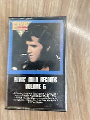 ELVIS PRESLEY Cassette Tape ~ ELVIS' GOLD RECORDS - VOLUME 5 RARE VINTAGE 1984  • $5
