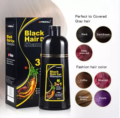 Shampoo 500ml Hair Dye Hair Dye Instant Fast Permanent Natural Coconut DYE Color • $19.95