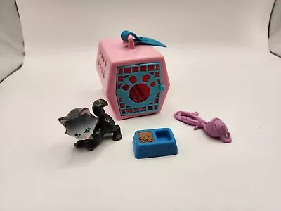 Vintage Littlest Pet Shop: Frisky Kitty With Cozy Carrier (Complete) • $24.99