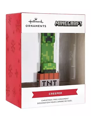 2023 Hallmark Ornament Tree Minecraft Green Creeper On Tnt Video Game 3HCM2240 • $10
