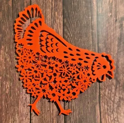 £14.50 • Buy Chicken Hen Garden Decoration Acrylic Hen Outdoor Art Garden Hen Sign 